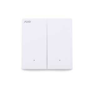 Công tắc thông minh BLE 2 nút Ario vuông 1