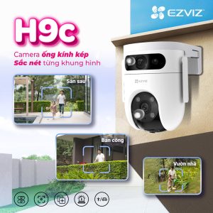 Camera WiFi quay quét, ống kính kép EZVIZ H9c Dual (3MP+3MP)