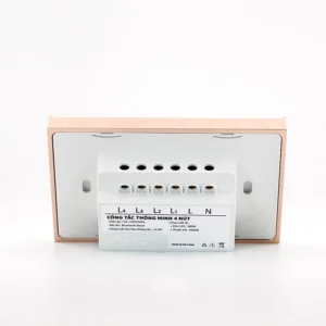 Công tắc cảm ứng thông minh BLE 4 nút chữ nhật