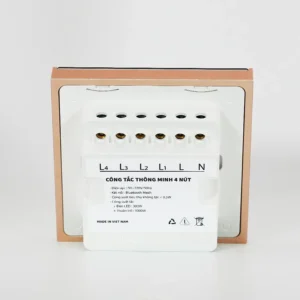 Công tắc cảm ứng thông minh BLE 4 nút Vuông